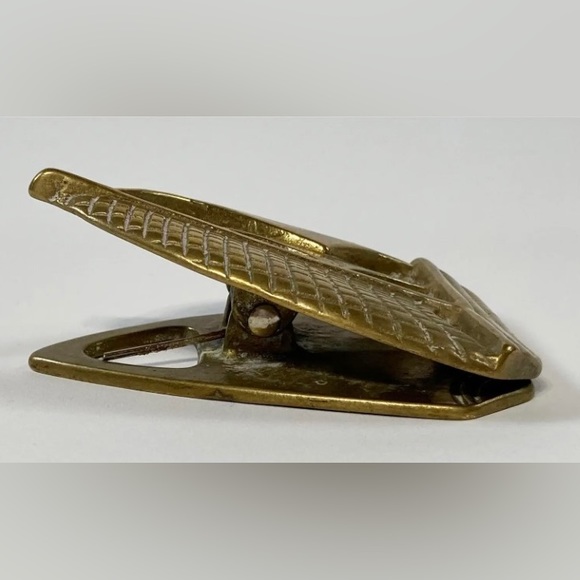 Brass Sailboat Letter or Receipt Clip, Late 20th Century - Picture 2 of 7